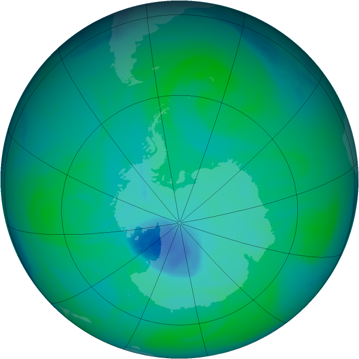 Ozone Map 2005-12-21